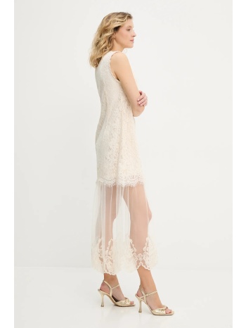 φόρεμα answear.lab χρώμα μπεζ 100% πολυεστέρας