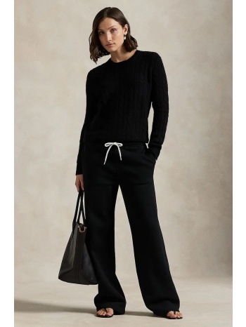 παντελόνι φόρμας polo ralph lauren χρώμα μαύρο, 211977959