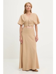 σετ answear.lab χρώμα: καφέ 100% πολυεστέρας