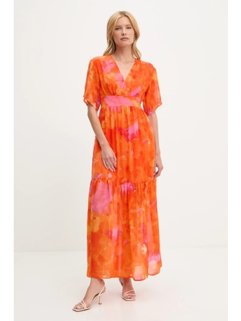 φόρεμα answear.lab χρώμα πορτοκαλί 100% πολυεστέρας