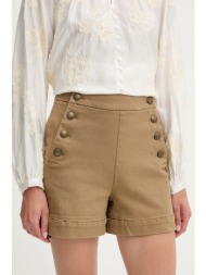 σορτς answear.lab χρώμα: μπεζ 96% βαμβάκι, 4% ελαστάν