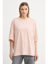 βαμβακερό μπλουζάκι gestuz χρώμα: πορτοκαλί, 10910395 100% βαμβάκι