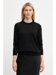 μάλλινο πουλόβερ michael michael kors χρώμα: μαύρο, mt5619d4vr 100% μαλλί