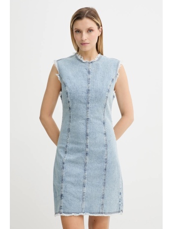 φόρεμα gestuz χρώμα μπλε, 10910383 99% βαμβάκι, 1% ελαστάν