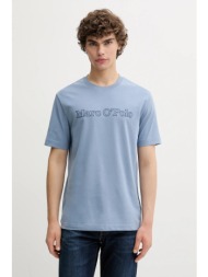 βαμβακερό μπλουζάκι marc o`polo ανδρικό, χρώμα: μπλε, 526201251154 100% βαμβάκι