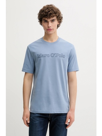βαμβακερό μπλουζάκι marc o`polo ανδρικό, χρώμα μπλε