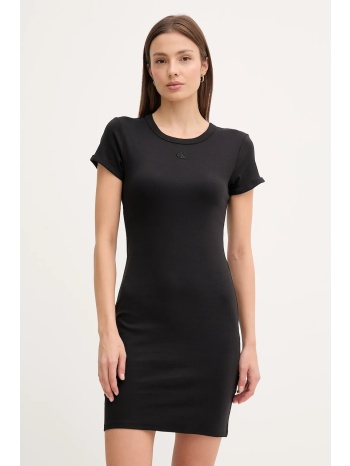 φόρεμα calvin klein jeans χρώμα μαύρο, lv047b266g 97%