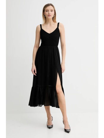 φόρεμα michael michael kors χρώμα μαύρο, mt583467r3 100%