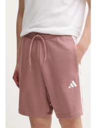 σορτς adidas 3-stripes χρώμα: πορτοκαλί, jy1556 55% βαμβάκι, 36% πολυεστέρας, 9% ρεγιόν