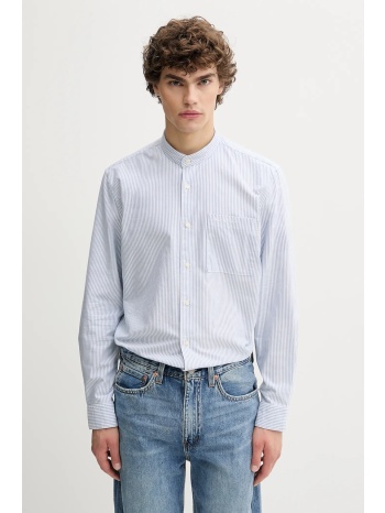 βαμβακερό πουκάμισο marc o`polo ανδρικό, χρώμα μπλε