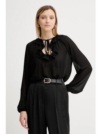 μπλουζάκι michael michael kors χρώμα μαύρο, mt541dq7r3