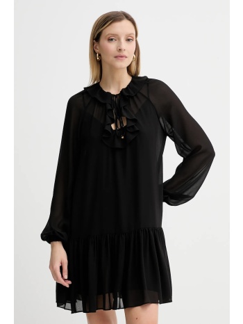 φόρεμα michael michael kors χρώμα μαύρο, mt581dq7r3 100%