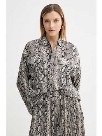 βαμβακερό πουκάμισο michael michael kors χρώμα μπεζ