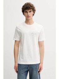 βαμβακερό μπλουζάκι marc o`polo ανδρικό, χρώμα: μπεζ, 526201251138 100% βαμβάκι