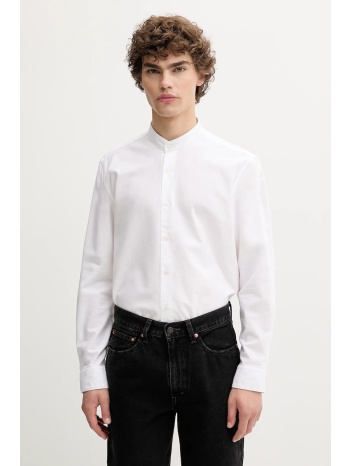 βαμβακερό πουκάμισο marc o`polo ανδρικό, χρώμα άσπρο
