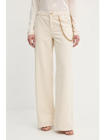 τζιν παντελόνι michael michael kors χρώμα μπεζ, mt5907mhng