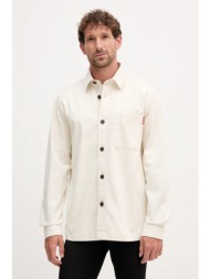 πουκάμισο joop! χρώμα: μπεζ, 30047274 98% βαμβάκι, 2% ελαστάν