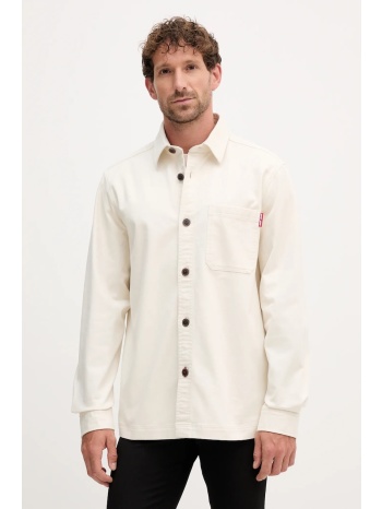 πουκάμισο joop! χρώμα μπεζ, 30047274 98% βαμβάκι, 2%