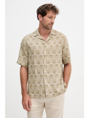 πουκάμισο από λινό frescobol carioca ανδρικό, χρώμα