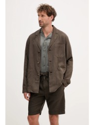 σακάκι frescobol carioca χρώμα: πράσινο, 2590.840 59% lyocell, 23% λινό, 18% βαμβάκι