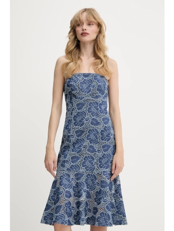 φόρεμα guess maisy χρώμα ναυτικό μπλε, w5gk0r wgsu0 64%