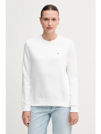 μπλούζα tommy jeans χρώμα άσπρο, dw0dw19959 κύριο υλικό