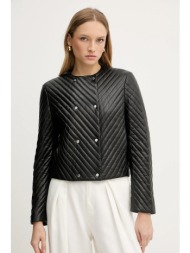 δερμάτινο μπουφάν boss χρώμα: μαύρο, 50541919 κύριο υλικό: 100% δέρμα αρνιού
φόδρα: 55% πολυεστέρας,