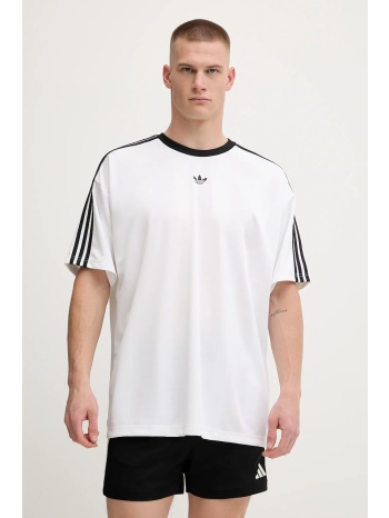 μπλουζάκι adidas originals jacquard jersey χρώμα άσπρο