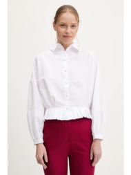 πουκάμισο answear.lab χρώμα: άσπρο 58% βαμβάκι, 42% πολυεστέρας