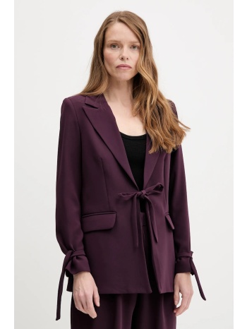 σακάκι answear.lab χρώμα μοβ 62% βισκόζη, 35% πολυεστέρας