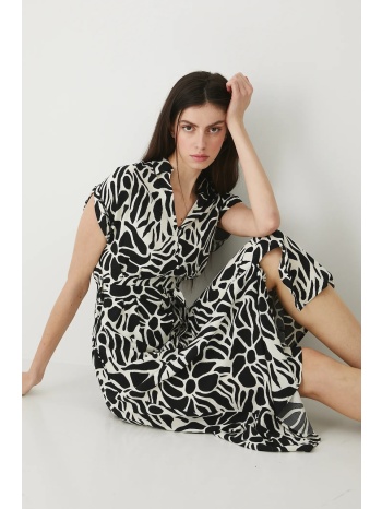 φόρεμα medicine χρώμα μαύρο 100% βισκόζη πλύση σε μέγιστο