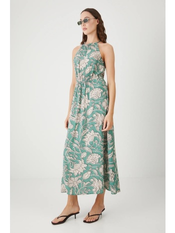 φόρεμα medicine χρώμα τιρκουάζ 100% βισκόζη πλύση σε