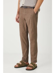 παντελόνι με λινό μείγμα medicine χρώμα: καφέ κύριο υλικό: 67% βαμβάκι, 33% λινό
φόδρα τσέπης: 65% π
