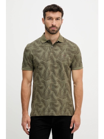 βαμβακερό μπλουζάκι πόλο tommy hilfiger ανδρικό, χρώμα