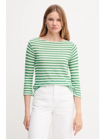 μακρυμάνικο με πρόσμιξη λινού united colors of benetton