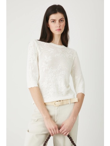 πουλόβερ medicine χρώμα μπεζ 88% βισκόζη, 12% πολυεστέρας