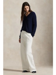 παντελόνι φόρμας polo ralph lauren χρώμα: άσπρο, 211977959 83% βαμβάκι, 17% πολυεστέρας
