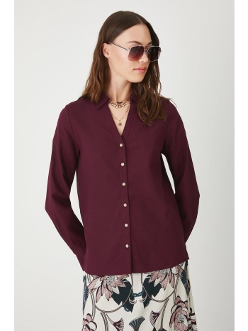 πουκάμισο medicine χρώμα μπορντό 70% βισκόζη, 15% λινό