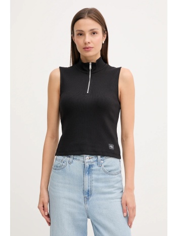 top calvin klein jeans χρώμα μαύρο, lv047c909g 95%