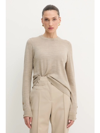 μάλλινο πουλόβερ michael michael kors χρώμα μπεζ