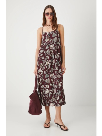 φόρεμα medicine χρώμα μπορντό 100% βισκόζη πλύση σε