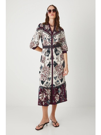 φόρεμα medicine χρώμα πολύχρωμο 85% βισκόζη, 15% λινό