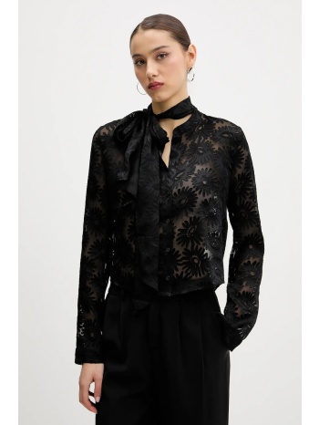 πουκάμισο hugo χρώμα μαύρο, 50538812 56% βισκόζη, 44%