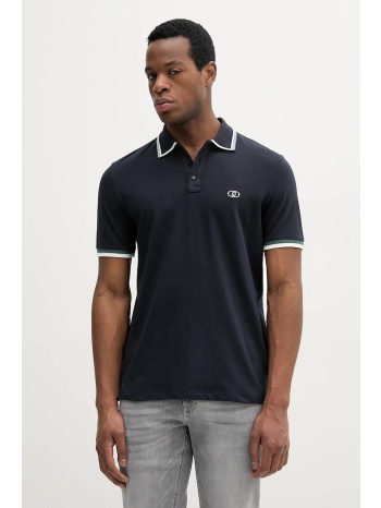 πόλο liu jo χρώμα ναυτικό μπλε, qa5158 j0299 95% βαμβάκι