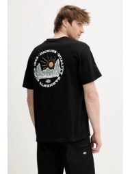 βαμβακερό μπλουζάκι dickies ανδρικά, χρώμα: μαύρο, dk0a4z8pblk1 100% βαμβάκι