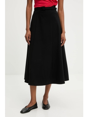 φούστα answear.lab χρώμα μαύρο κύριο υλικό 64%