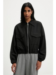 μπουφάν answear.lab χρώμα: μαύρο 100% πολυεστέρας