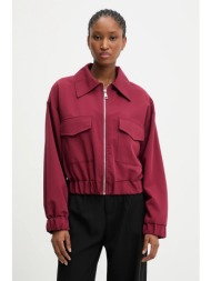 μπουφάν answear.lab χρώμα: μπορντό 100% πολυεστέρας