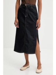 τζιν φούστα answear.lab χρώμα: ναυτικό μπλε 74% βαμβάκι, 24% πολυεστέρας, 2% ελαστάν