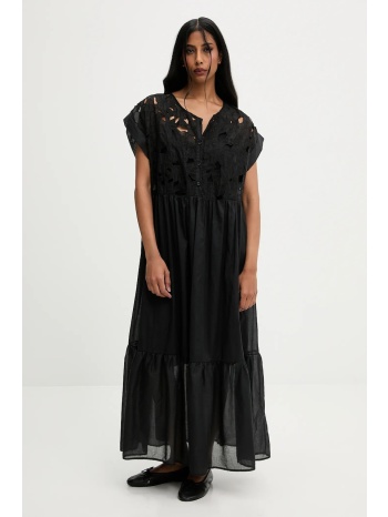 φόρεμα answear.lab χρώμα μαύρο 45% lyocell, 45% βαμβάκι